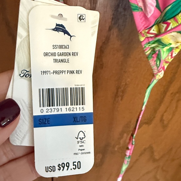 NWT - 3 Piece Tomma Bahama reversible bikini - Picture 6 of 9